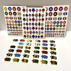 レトロ　キラキラシール　まとめ売り　5枚セット