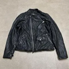 Awesome leather レザージャケット　ライダース　黒　2