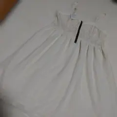 NICE CLAUP ノースリーブチュニック ワンピースホワイトのサムネイル