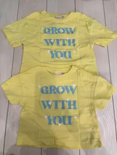 しまむら　イエロー　黄色　子ども服　キッズTシャツ　90 100