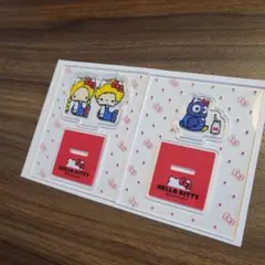 ハローキティ 50周年記念 アクスタ2個セットパタパタペッピー、パティ&ジミィ