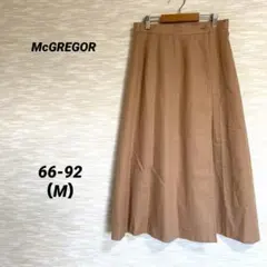 McGREGOR ラップスカート【M】ロング丈 麻混 巻きスカート 0541のサムネイル