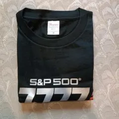 S&P 500 プリント Tシャツ ブラック Mサイズ