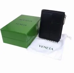 BOTTEGA VENETAスモールカセット2つ折り財布ファスナーウォレット