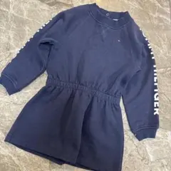 裏起毛　TOMMY HILFIGER ネイビー ワンピース XXS (2-3歳)