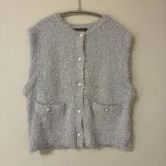 ダンスヤーン フェイクパールボタン ベスト A DAY IN THE LIFE