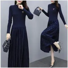 ワンピース 代 フォーマル  プリーツ ワンピース 二次会