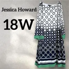 美品✨️Jessica Howard 【18W】長袖ワンピース シフトドレス