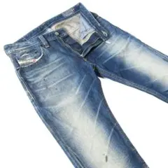 【レア】ディーゼルTHAVARブルーアイコン▼スリムスキニー▼W30約86cm