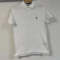 Polo Ralph Lauren ホワイト ポロシャツ　QRコード付きS