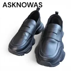 ASKNOWAS 厚底ローファー ブラック レディース　24.5cmのサムネイル