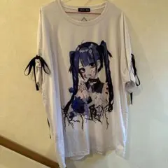 REFLEM × negi コラボTシャツ ブルー×ブラックのサムネイル