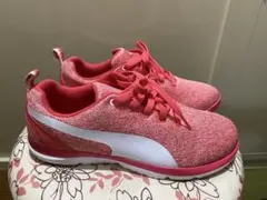 PUMA ピンク スニーカー SOFTFOAM 24.0cm