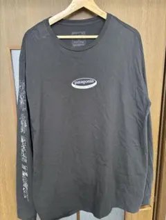 patagonia ブラック L 七分・長袖カットソー