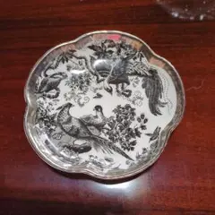 鳥と花のデザイン 皿とカップセット