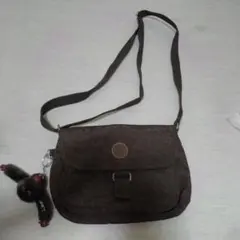 KIPLING　ショルダーバッグ　ブラウン