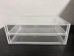 重なるアクリルケース２段引出・大 無印良品