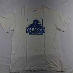 ★XLARGE ゴリラロゴプリントTシャツ 01151115 ホワイト系