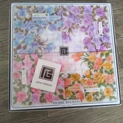 PIERRE BALMAIN フラワーパターン ハンカチ