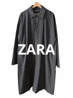 完売品　新品 ZARA メンズ　コート　アウター　ブラック　ジップ　XL 大人気のサムネイル