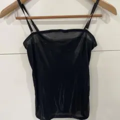 シースルーブラックキャミソール