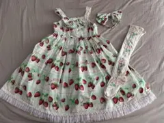 Angelic pretty いちごミルフィーユジャンパースカート セット売り