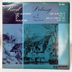 ラヴェル＆ドビュッシー弦楽四重奏曲 KAPP赤盤 再生良好 レコード LP