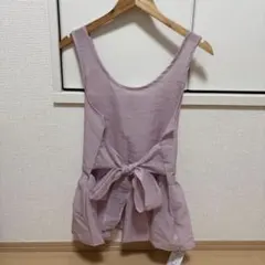GRLペプラム ノースリーブ トップス