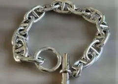 アンカーチェーン　シェーヌダンクル　シルバー　 ブレスレット【ほぼ新品】