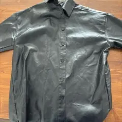 ブラックレザーコート