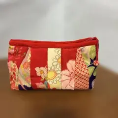 古布ちりめん パッチワーク ポーチ - メルカリ