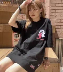 GRAF&WIN ゴースト刺繍 Tシャツ ブラック