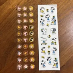 スヌーピー　シール　レトロ