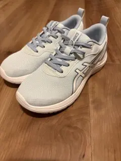 アシックスレーザービーム21.5水色キッズスニーカー