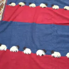 イタリア製　羊の刺繍入り冬物ファブリック