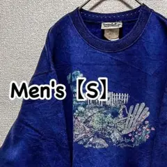 HK25【US輸入】NORTHERN　スウェット【メンズS相当】ネイビー