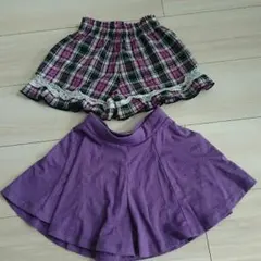 2点set!!  女の子キュロットパンツ   100cm