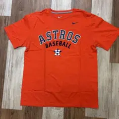 NIKEロゴTシャツ　オレンジ　古着のサムネイル
