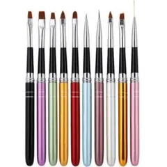 ネイルブラシ ブラシ ネイルアートブラシ 10本