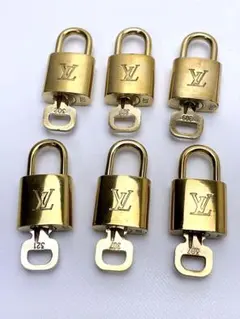 B259 美品 ルイヴィトン パドロック 南京錠 カデナ 6個セット