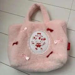 Hello Kitty フリースバッグ ピンク