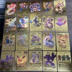 値下げ‼️海外限定版 ポケモンゴールドカード メタリック仕様 まとめ売り20枚