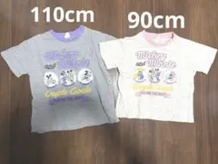 Disney Mickey Minnie Tシャツ 2枚セット 兄妹リンクコーデのサムネイル