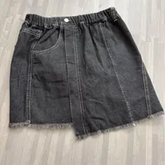 ワン様専用　ダークグレー フリンジヘム ショートパンツ　tシャツセット