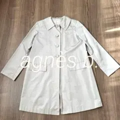 アニエスベー　スプリングコート　トレンチコート　ロング　サイズ1　S　ベージュ