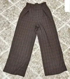 GUチェック柄 パンツ