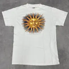 291. 90年代 美國製 MAZE 太陽 圖案 T恤 L 藝術