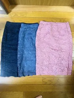 GU ユニクロ　レーススカート　3着セット