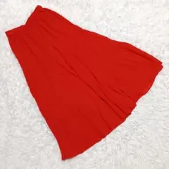 UNIQLO ユニクロ (S) ティアードロングスカート フレア ウエストゴム