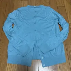 UNIQLO 水色 長袖 カーディガン